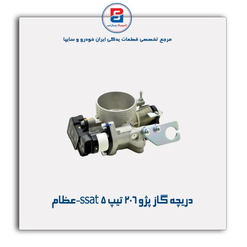 دریچه گاز پژو 206 تیپ 5 ssat-عظام